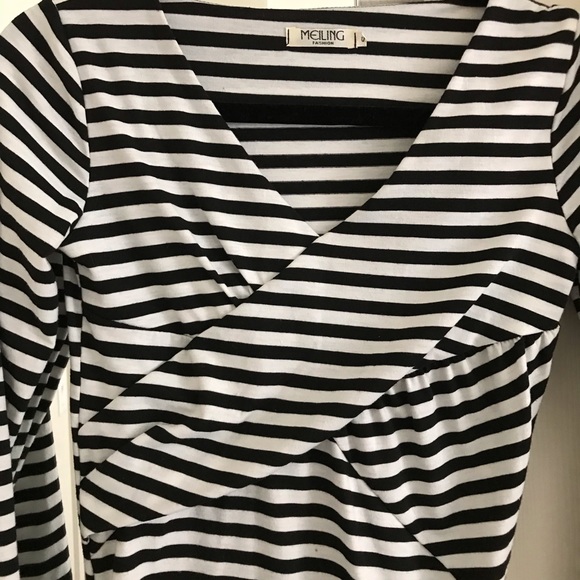 Striped fitted dress - Picture 5 of 6